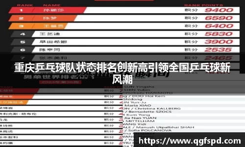 重庆乒乓球队状态排名创新高引领全国乒乓球新风潮